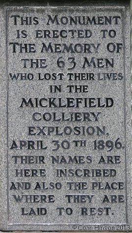 The Memorial for the 1896 Micklefield Colliery explosion in St. Mary's Churchyard, Micklefield.