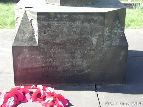 The War Memorial in St. Wilfrid's Churchyard, Monk Fryston.