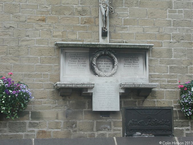 The The War Memorial on Our Lady and All Saints Church, Otley