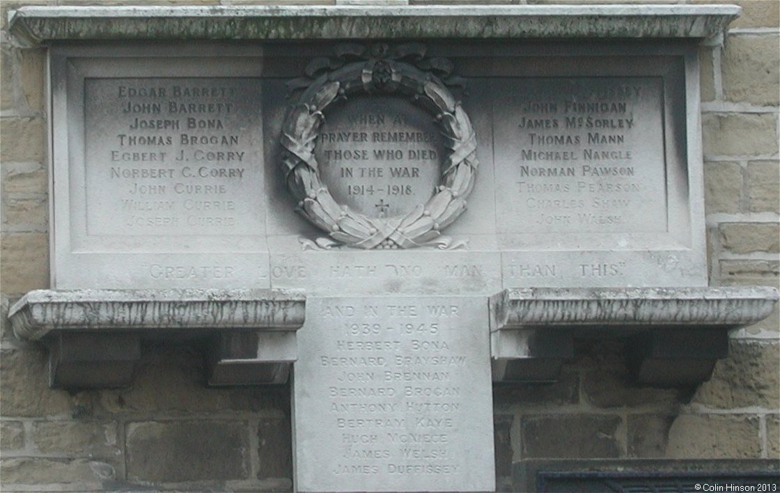The The War Memorial on Our Lady and All Saints Church, Otley