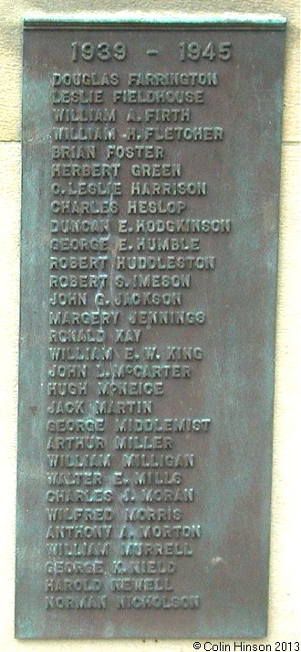 The World War II War Memorial garden at Otley