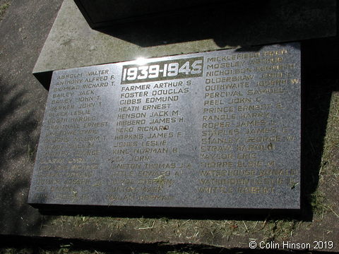 The War Memorial in the Churchyard at Owston: