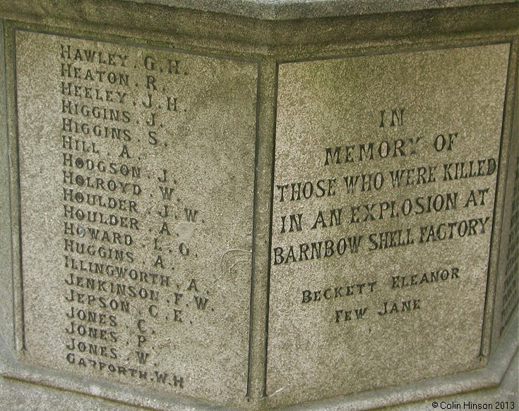 The War Memorial at All Saints Church, Pontefract