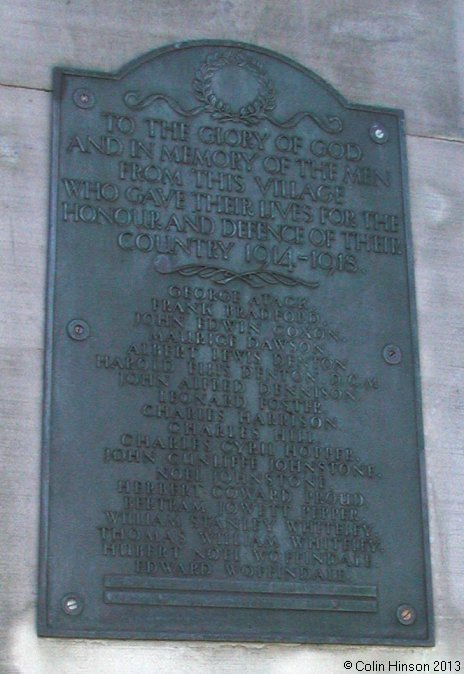The World Wars I and II War Memorial at Pool.