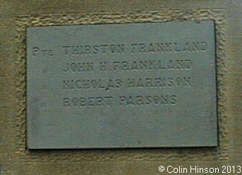 The World War I War Memorial at Rathmell