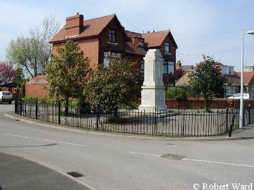 The 1914-18 and 1939-1945 War Memorial Rawcliffe.