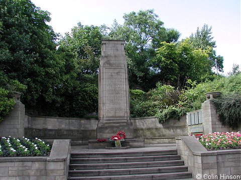 The 1914-18 and 1939-45 War Memorial near St. Mary's Church, Rawmarsh