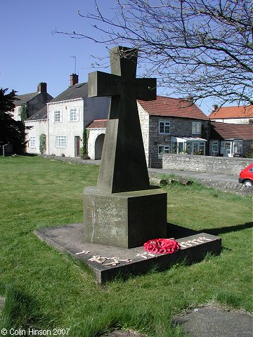 The War Memorial in All Saint's Churchyard, Saxton.