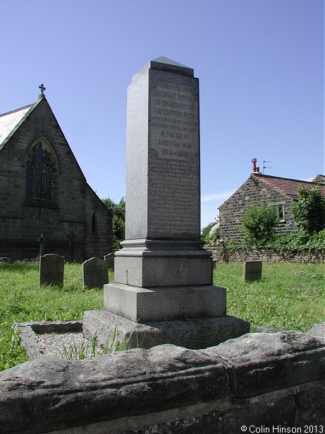 The World War I War Memorial at Scotton
