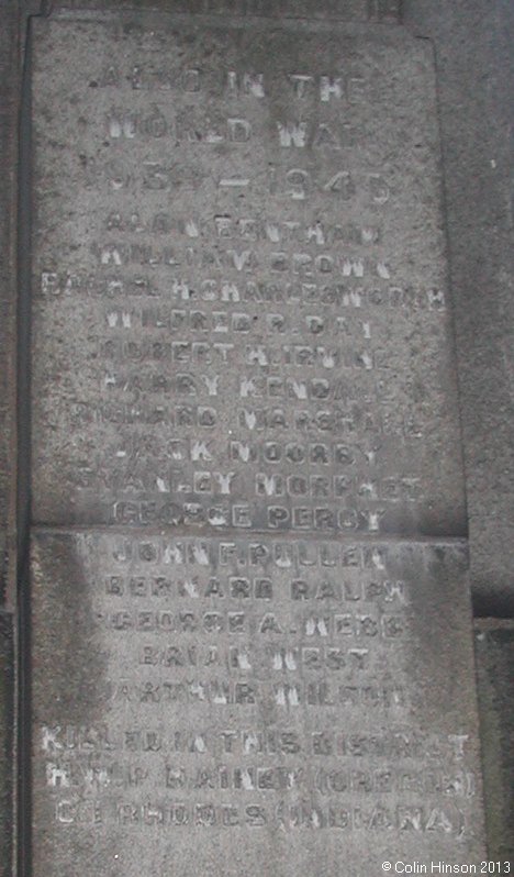 The World wars I and II War Memorial at Settle