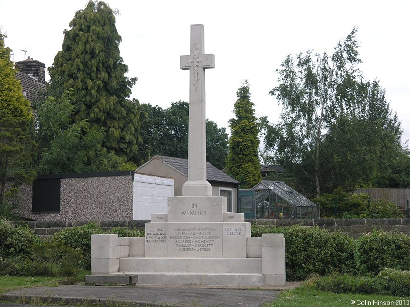 The World Wars I and II memorial at Silkstone