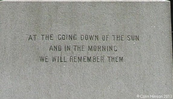 The World Wars I and II War Memorial at Silsden