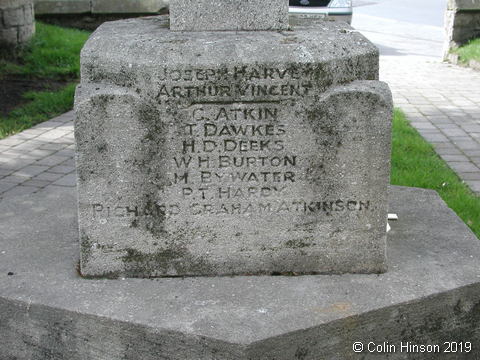 The War Memorial in the Churchyard at Sprotbrough.