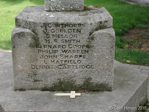 The War Memorial in the Churchyard at Sprotbrough.