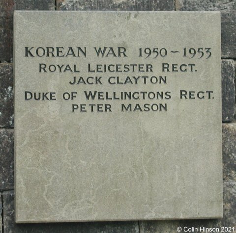 The World War I and II Memorial at Todmorden.