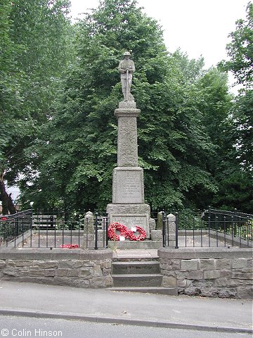 The War Memorial at Treeton.