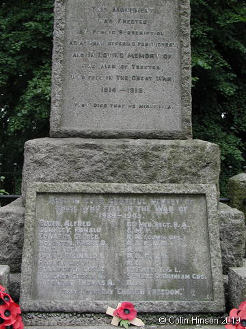 The War Memorial at Treeton.
