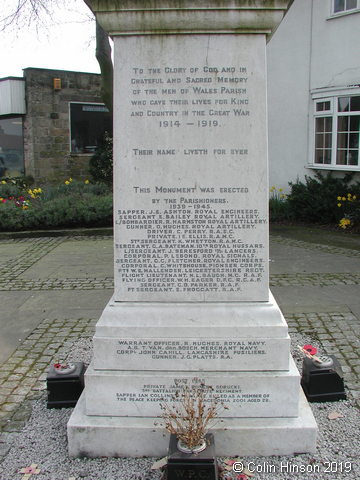 The War Memorial at Wales.