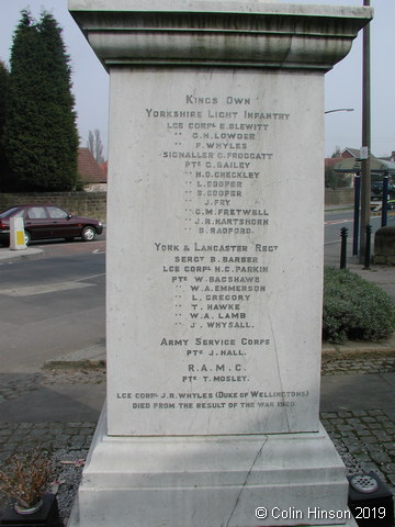 The War Memorial at Wales.
