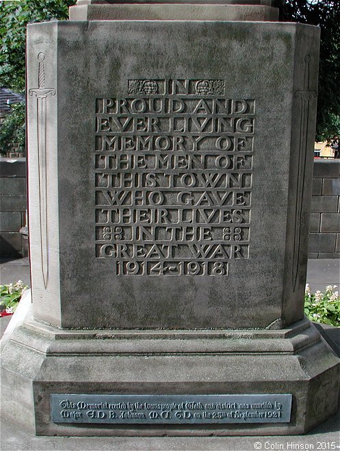 The First World War Memorial in All Saints Churchyard, Wath upon Dearne