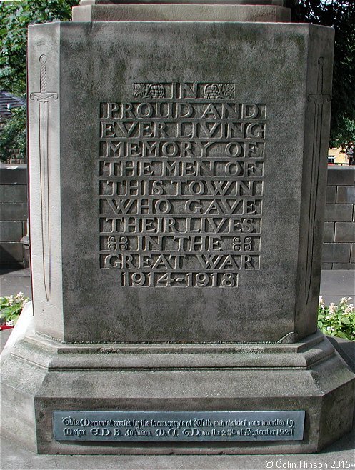 The First World War memorial in All Saints Churchyard, Wath upon Dearne