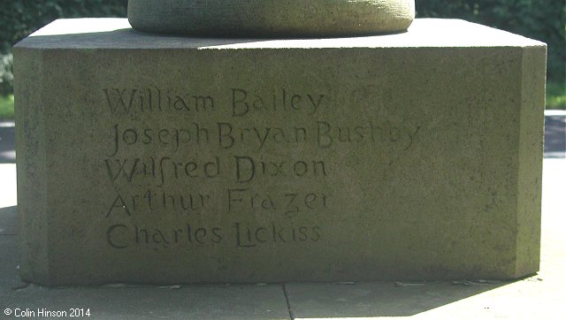 The World Wars I and II memorial at West Marton.