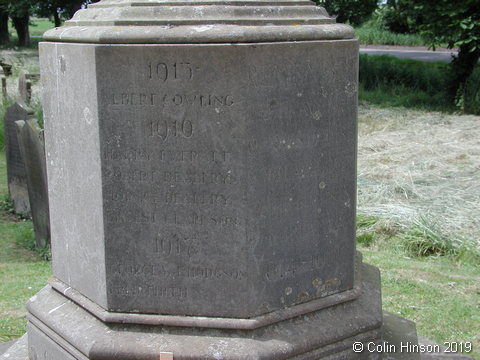 The War Memorial in St. Mary's Churchyard, Whitgift.