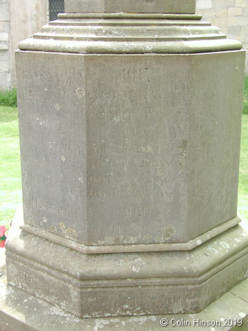 The War Memorial in St. Mary's Churchyard, Whitgift.