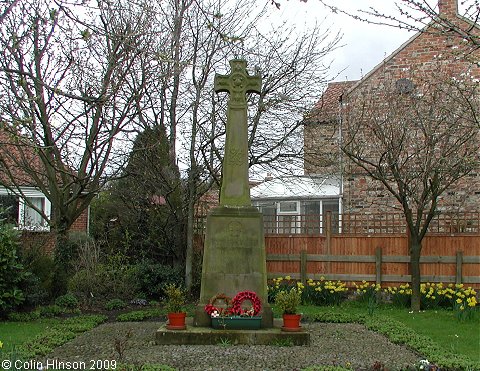 The World War I War Memorial at Whixley.