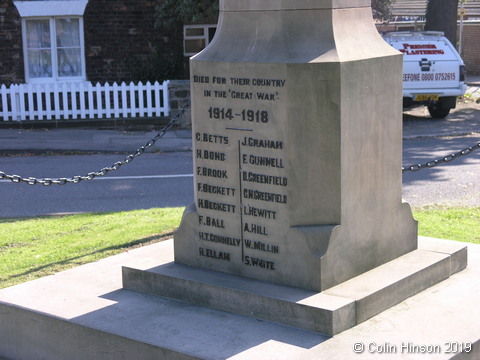 The War Memorial at Wragby