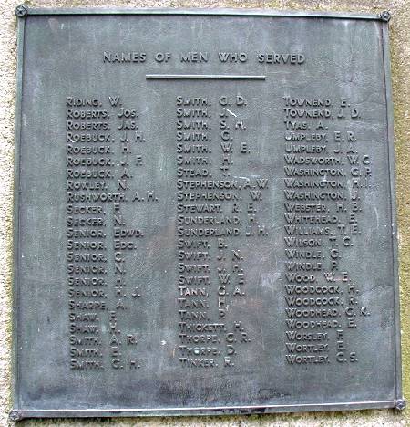 The 1914-18 and 1939-1945 War Memorial Shepley.