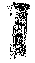 A drawing of a column showing a niche, St. Michael's Church