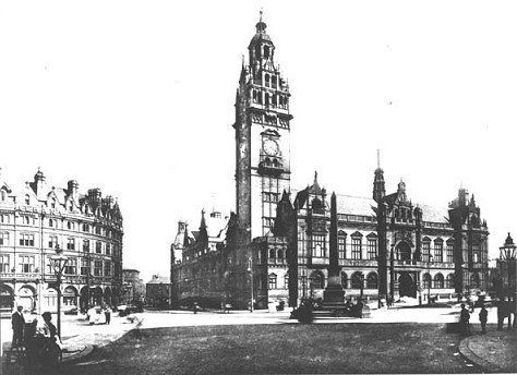 Sheffield Town Hall, circa 1900