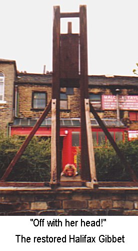 The restored Halifax Gibbet, Halifax